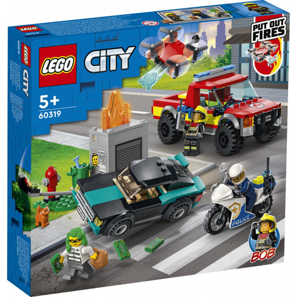 LEGO City 60319 Hasiči a policejní honička