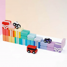 Qbi 129 Creator Infinite STEM Track – kreativní magnetická stavebnice s autíčky