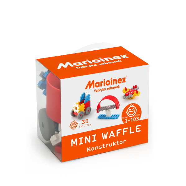 Marioinex MINI WAFLE – 35 ks Konstruktér (chlapci)