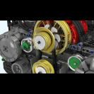 Mould King 10181 Automobilový motor Boxer