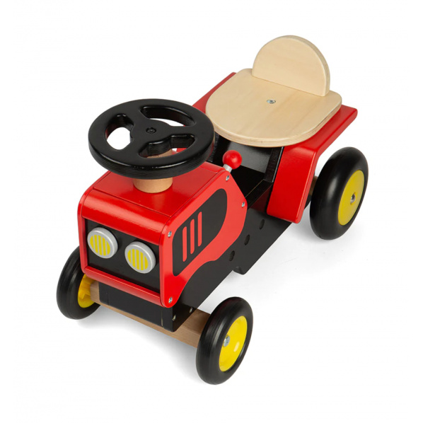 Bigjigs Toys Dřevěné odrážedlo Traktor