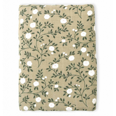 A Little Lovely Company - Mušelínová osuška XL, blossom - dark sage