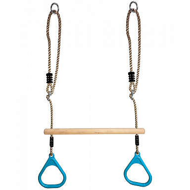 2Kids Toys Gymnastické kruhy s hrazdou Tyrkysové
