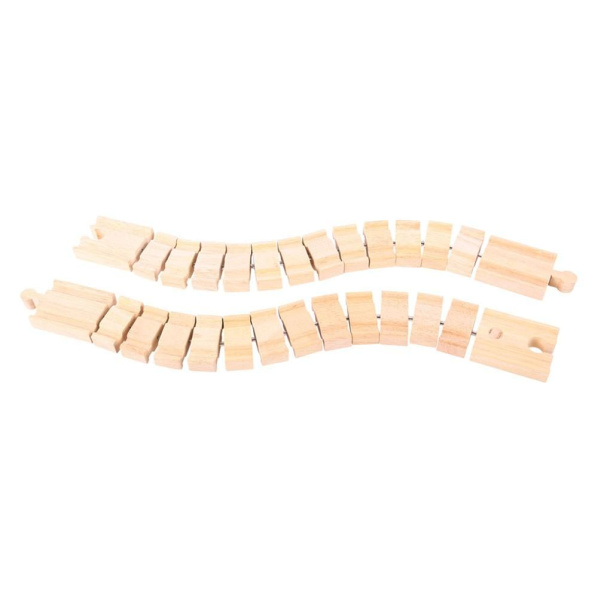 Bigjigs Rail Ohebná kolej 2 kusy Bigjigs Rail Ohebná kolej 2 kusy