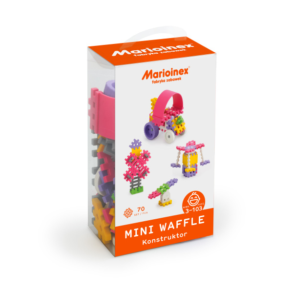 Marioinex MINI WAFLE – 70 ks Konstruktér (dívky)