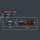 Mould King 27101 Model auta Vintage Super Luxury Car