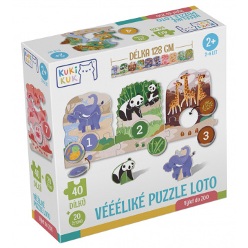 Betexa KukiKuk - Véééliké puzzle loto Výlet do ZOO