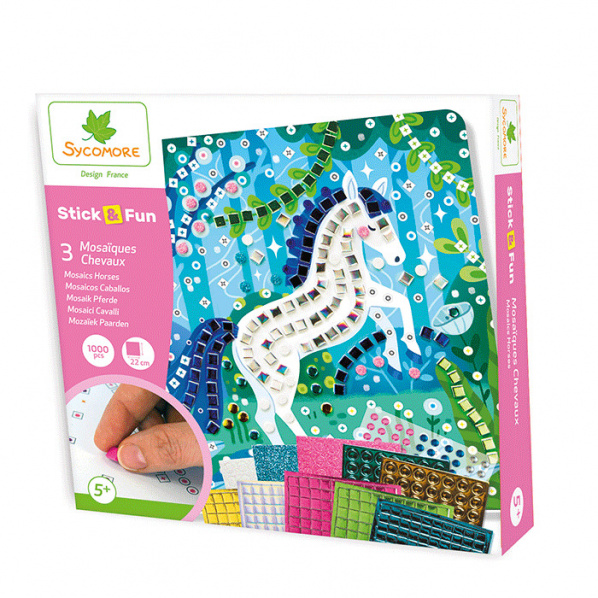 Stick & Fun - mozaika - koníci Stick & Fun - mozaika - koníci