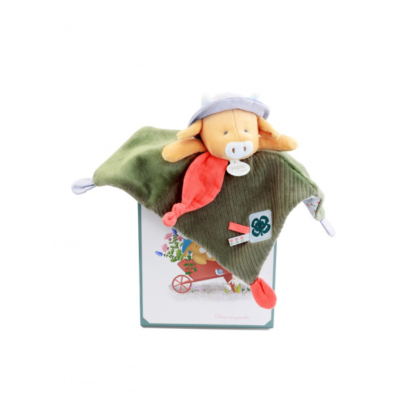 Doudou Dárková sada Plyšový muchláček kravička Aneth 27 cm Doudou Dárková sada Plyšový muchláček kravička Aneth 27 cm