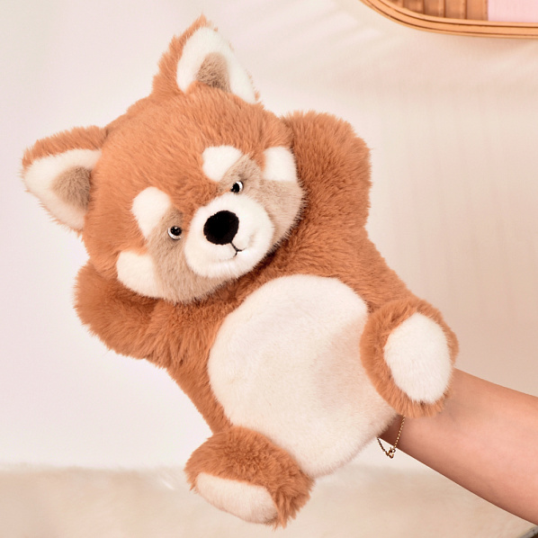 Doudou Histoire d´Ours Plyšový maňásek Panda červená 24 cm Doudou Histoire d´Ours Plyšový maňásek Panda červená 24 cm