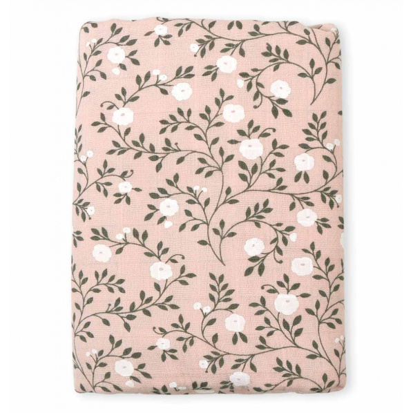 A Little Lovely Company - Mušelínová osuška XL, blossom - dusty pink A Little Lovely Company - Mušelínová osuška XL, blossom - dusty pink