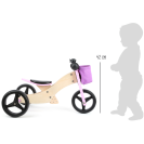 small foot Dřevěné odrážedlo Trike 2v1 růžové