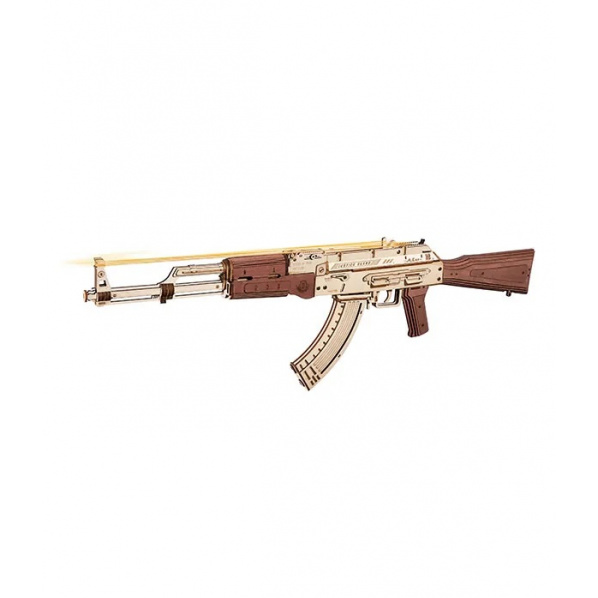 RoboTime 3D Dřevěné mechanické puzzle Útočná puška AK-47 RoboTime 3D Dřevěné mechanické puzzle Útočná puška AK-47