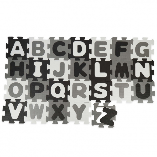 Bieco - Pěnová hrací podložka s abecedou - puzzle black & white - 26 ks Bieco - Pěnová hrací podložka s abecedou - puzzle black & white - 26 ks