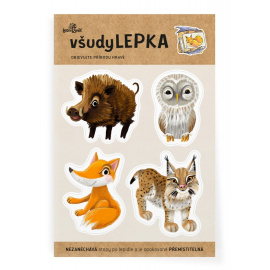 Lesní svět všudyLEPKA vel. 1-029 - Mix lesní