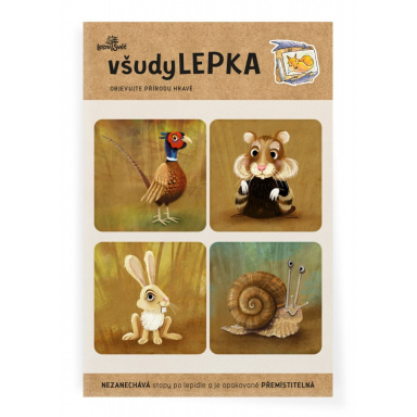 Lesní svět všudyLEPKA vel. 1-018 - Mix na poli