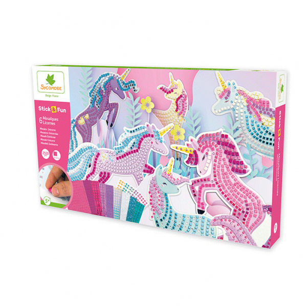 Stick & Fun - XXL kreativní sada - mozaika - jednorožci Stick & Fun - XXL kreativní sada - mozaika - jednorožci