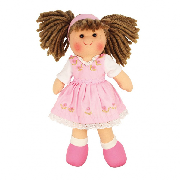 Bigjigs Toys Látková panenka Rose 28 cm Bigjigs Toys Látková panenka Rose 28 cm