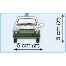 Cobi 24520 Youngtimer Trabant 601 Polizei DDR, 1 : 35, 75 k