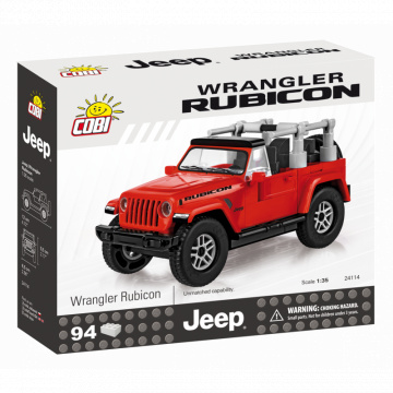 Cobi 24114 Jeep Wrangler Rubicon, 1:35, červený, 94 k