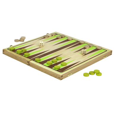 Jeujura Backgammon v dřevěném skládacím boxu