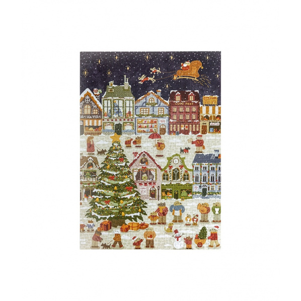 RoboTime Puzzle Štědrý den štěňat 1000 dílků