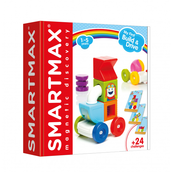 SmartMax - Moje první magnetická stavebnice s autem 2v1 SmartMax - Moje první magnetická stavebnice s autem 2v1