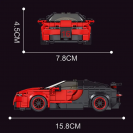 Mould King 27027 Model auta Bugatti Chiron