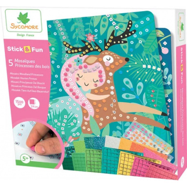 Stick & Fun - mozaika - lesní princezny