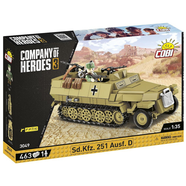 Cobi 3049 Německý obrněný transportér Sd.Kfz. 251 Ausf. D - Company of Heroes