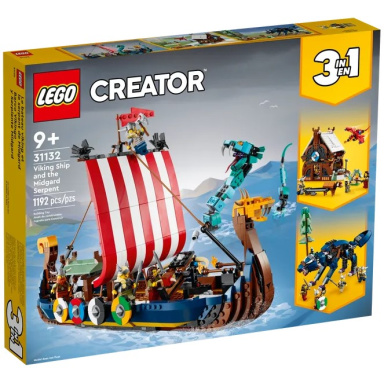 LEGO Creator 31132 Vikingská lod' a mořský had