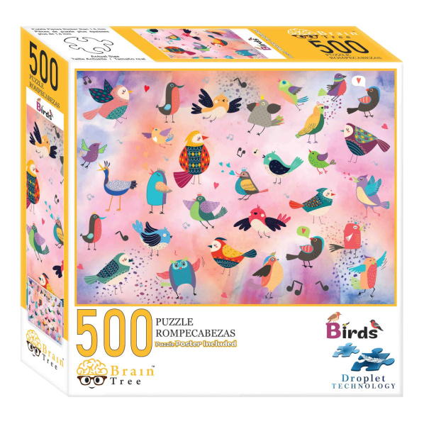 Brain Tree Puzzle Pohádkoví ptáci 500 dílků Brain Tree Puzzle Pohádkoví ptáci 500 dílků