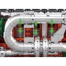 Mould King 10200 Řadový 6válcový motor Scania s převodovkou