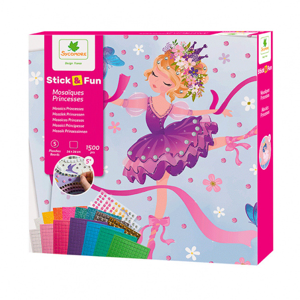 Stick & Fun - mozaika - princezny baletky Stick & Fun - mozaika - princezny baletky