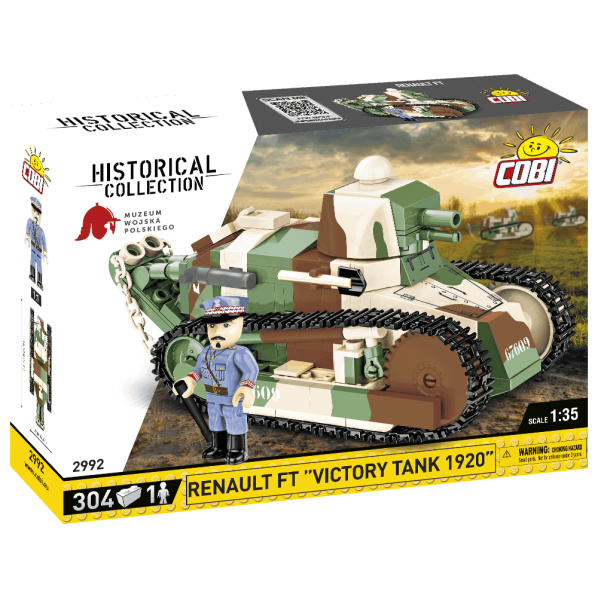 Cobi 2992 Francouzský tank Renault FT „Victory tank 1920“