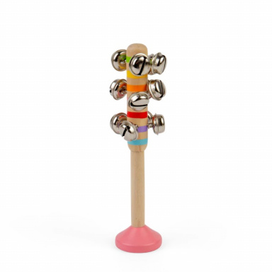 Bigjigs Toys Rolničky 1 ks růžová