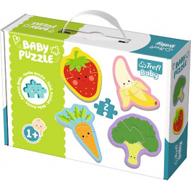 TREFL Baby puzzle Ovoce a zelenina 4x2 dílky