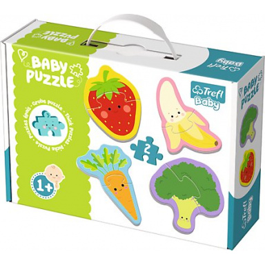 TREFL Baby puzzle Ovoce a zelenina 4x2 dílky