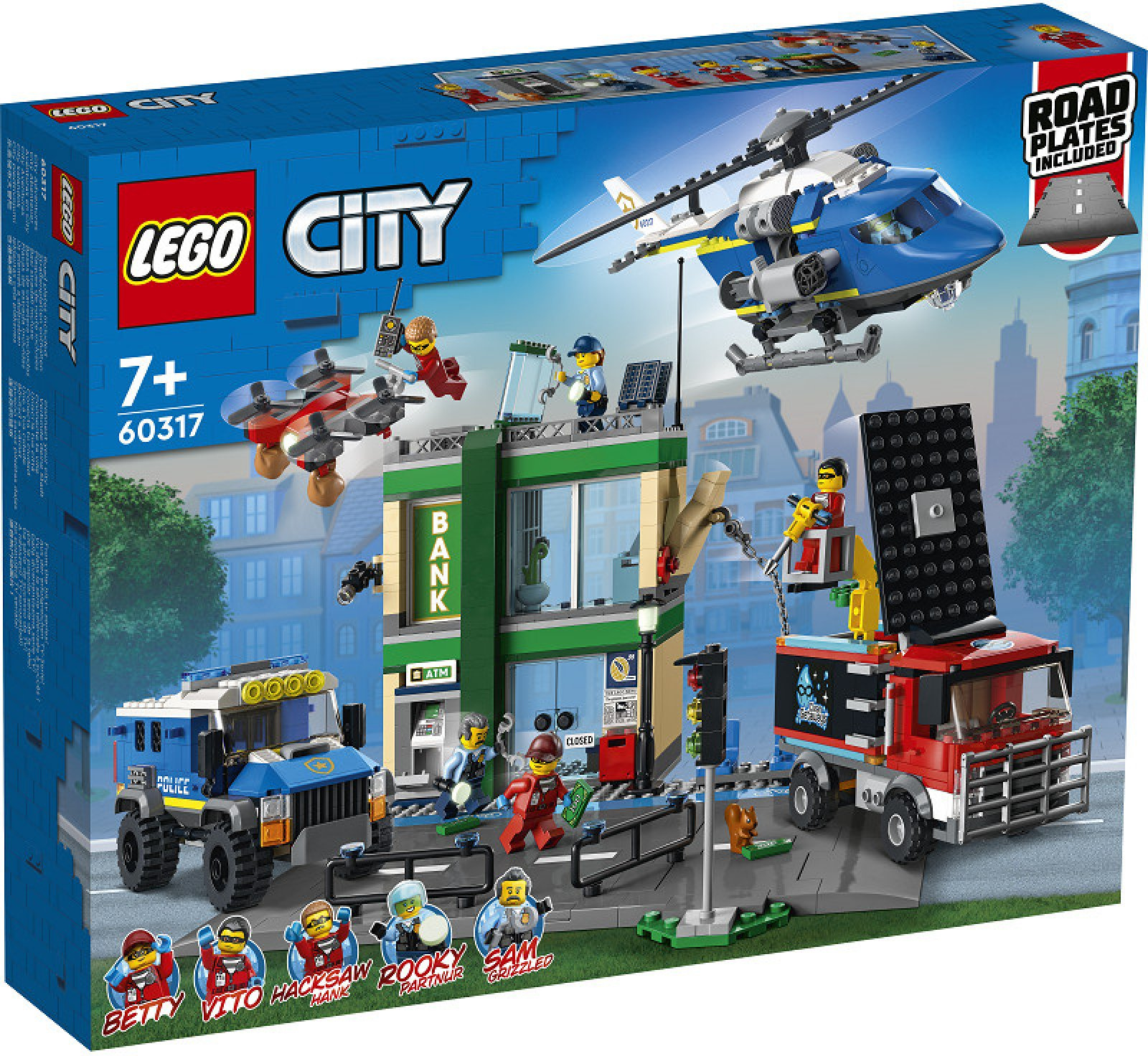 LEGO City 60317 Policejní honička v bance - Pygmalino