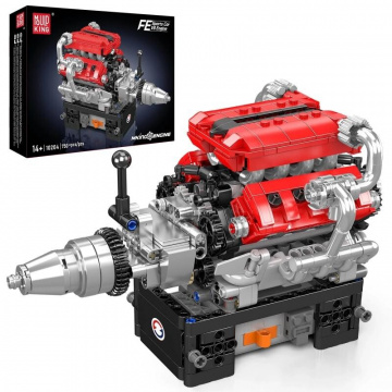 Mould King 10204 Automobilový 8válcový motor FE V12