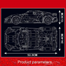 Mould King 13190 Sportovní automobil W Motors Lykan R/C