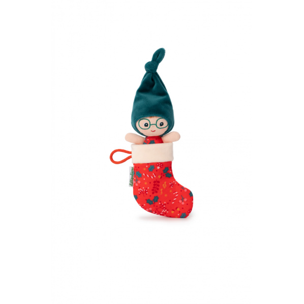 Lilliputiens - vánoční skřítek s červenou punčochou Lilliputiens - vánoční skřítek s červenou punčochou