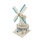 Woodcraft Dřevěné 3D puzzle Holandský větrný mlýn - 127 dílků