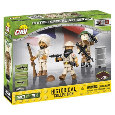 Cobi 2036 3 figurky s doplňky British Special Air Service SAS