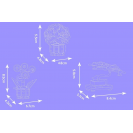 Mould King 24116 Mini květiny v květináči – Hortenzie, Bonsaj sakury, Květ moudrosti