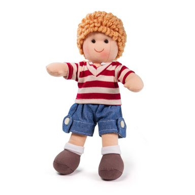 Bigjigs Toys – Látková panenka Harry 28 cm