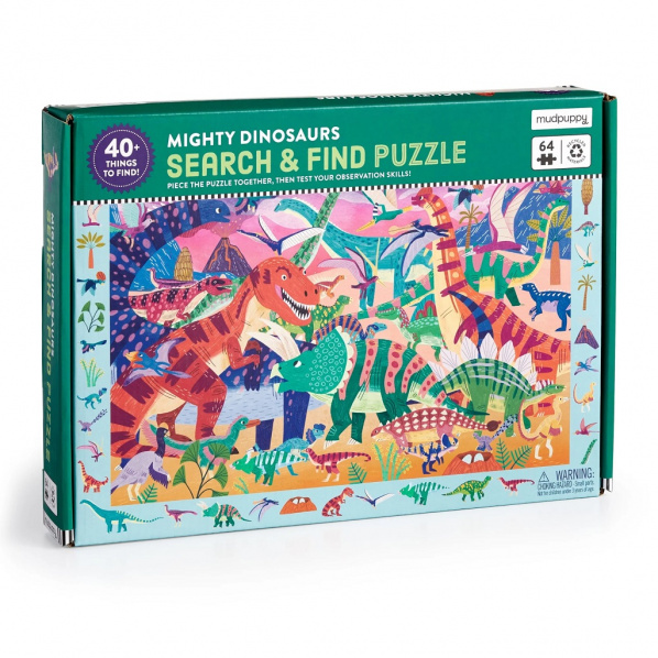 Mudpuppy Puzzle Majestátní dinosauři 64 dílků Mudpuppy Puzzle Majestátní dinosauři 64 dílků