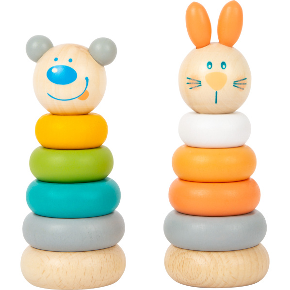 small foot Nasazovací věž pastelová 1 ks small foot Nasazovací věž pastelová 1 ks