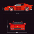 Mould King 27012 Model auta Ferrari Testarossa