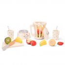Dřevěný smoothie mixér s ovocem